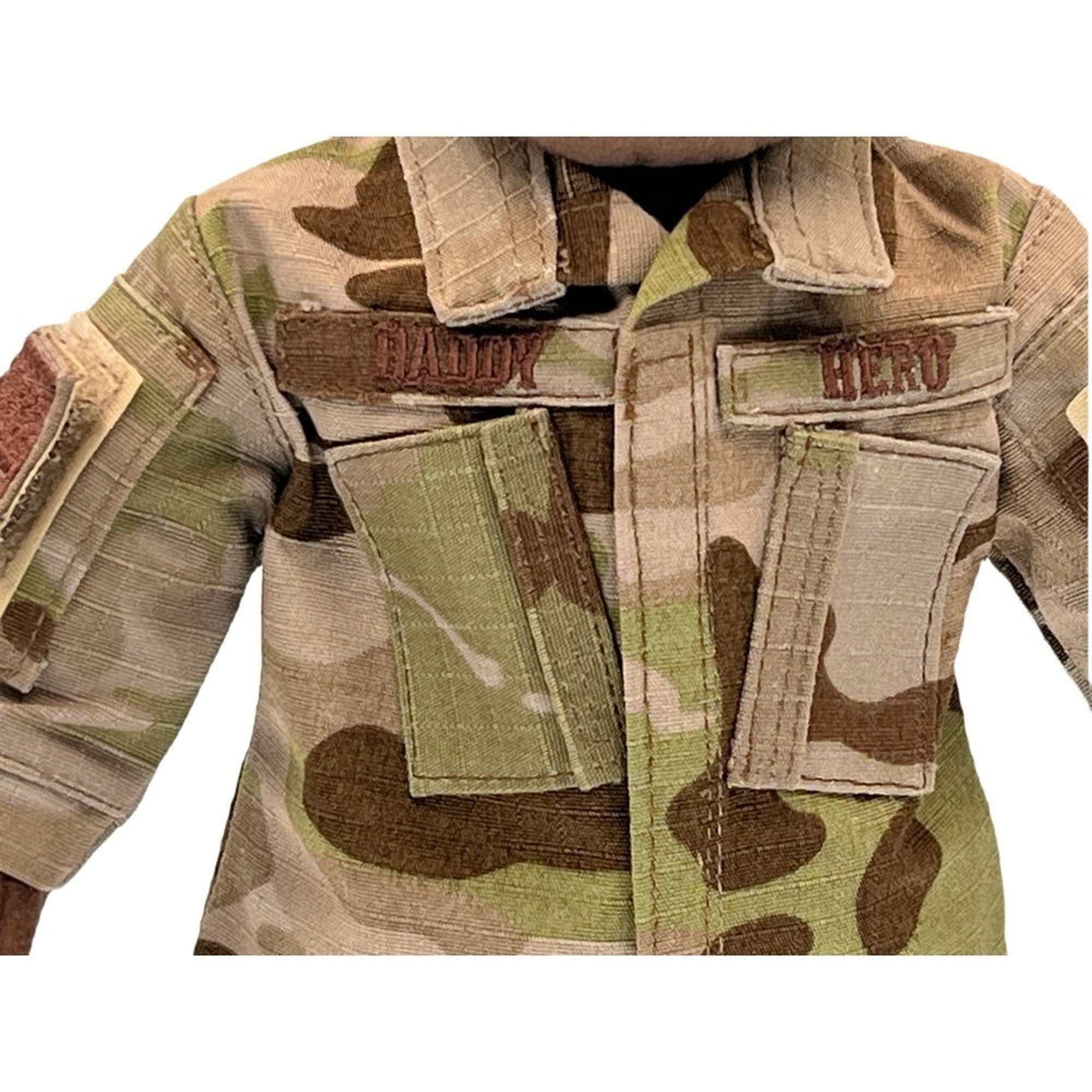 air force military plush daddy dolls & comfort doll with recordable voice. for military kids missing a deployed parent.