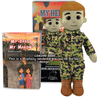 Daddy dolls for military children, recordable plush dolls with custom patches, perfect military deployment gift
