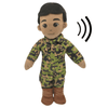 Recordable military daddy dolls with speaking function, great gift for kids of deployed service members