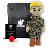 custom doll-in-uniform-with-record-story-books-personalized doll that looks like you comfort
