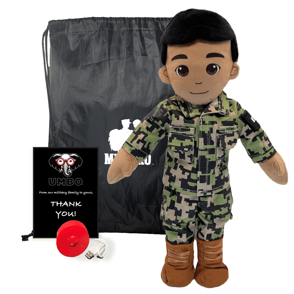 Custom family dolls – daddy dolls with military discount – personalized doll that looks like you – recordable story books for comforting moments

