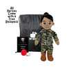 Handmade Navy Daddy Doll in classic naval uniform, ready for deployment comfort

