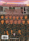 Illustration from a Marine Children's book showing marines in formation and an osprey flying overhead with font and a barcode