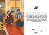 Illustration from a Marine Children's book of a marine getting ready with two children and dog