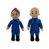 My Hero Coast Guard Daddy Doll & Mommy Doll - Re - Recordable & Customizable 14" Plush Stuffed Animal with 1 Hr Voice Recorder - MY HERO