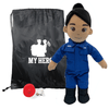 Military stuffed animal for kids – customizable teddy bear with dog tags, uniform, and voice recorder for emotional support