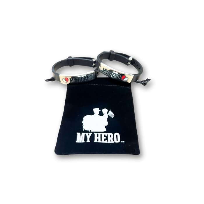 Deployment bracelet set for military families, perfect gift for staying connected during separation.