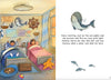 Illustration from a Navy children's book: two children waking up in the morning in a navy themed bedroom