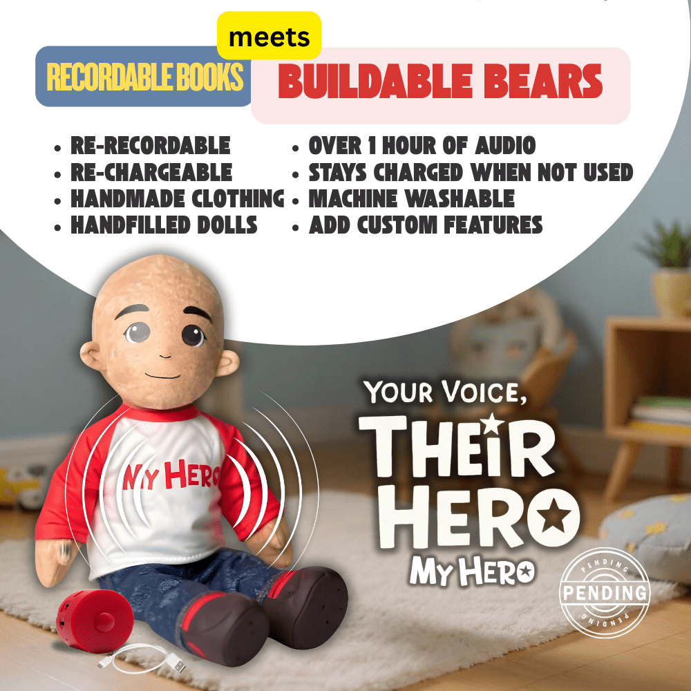 Storytime Hero - Custom Voice Recordable Dolls – Personalized Plush Gifts for Grandma, Grandpa & Loved Ones</h1> - MY HERO